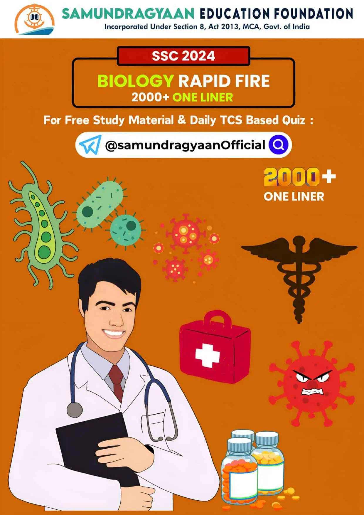 Biology Rapid Fire 2000+ One Liner - Samundragyaan