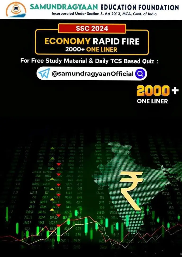 Economy Rapid Fire 2000+ One Liner - Samundragyaan