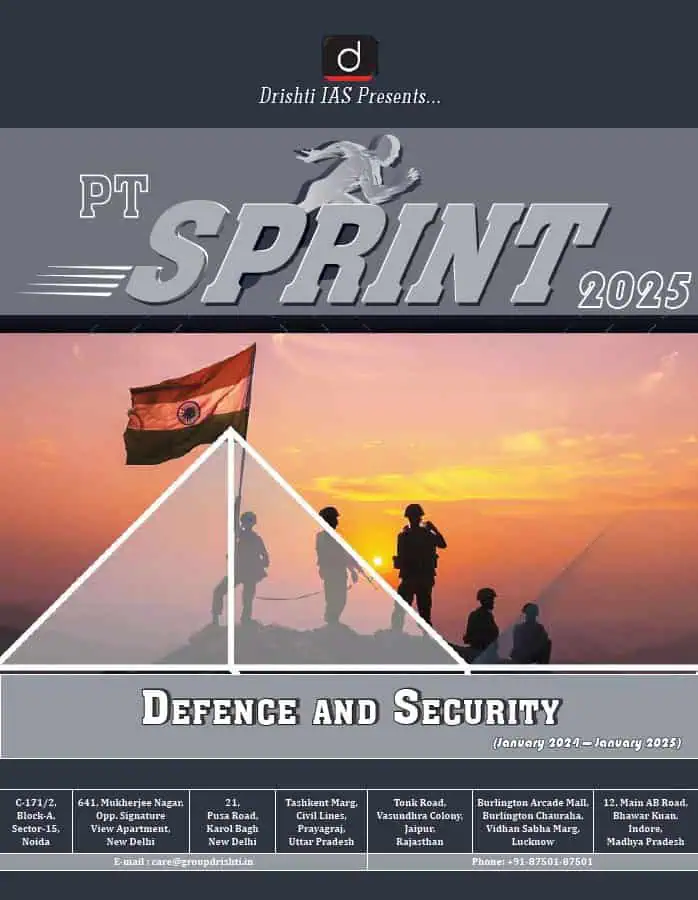 Defence and Security - PT Sprint 2025 by Drishti IAS
