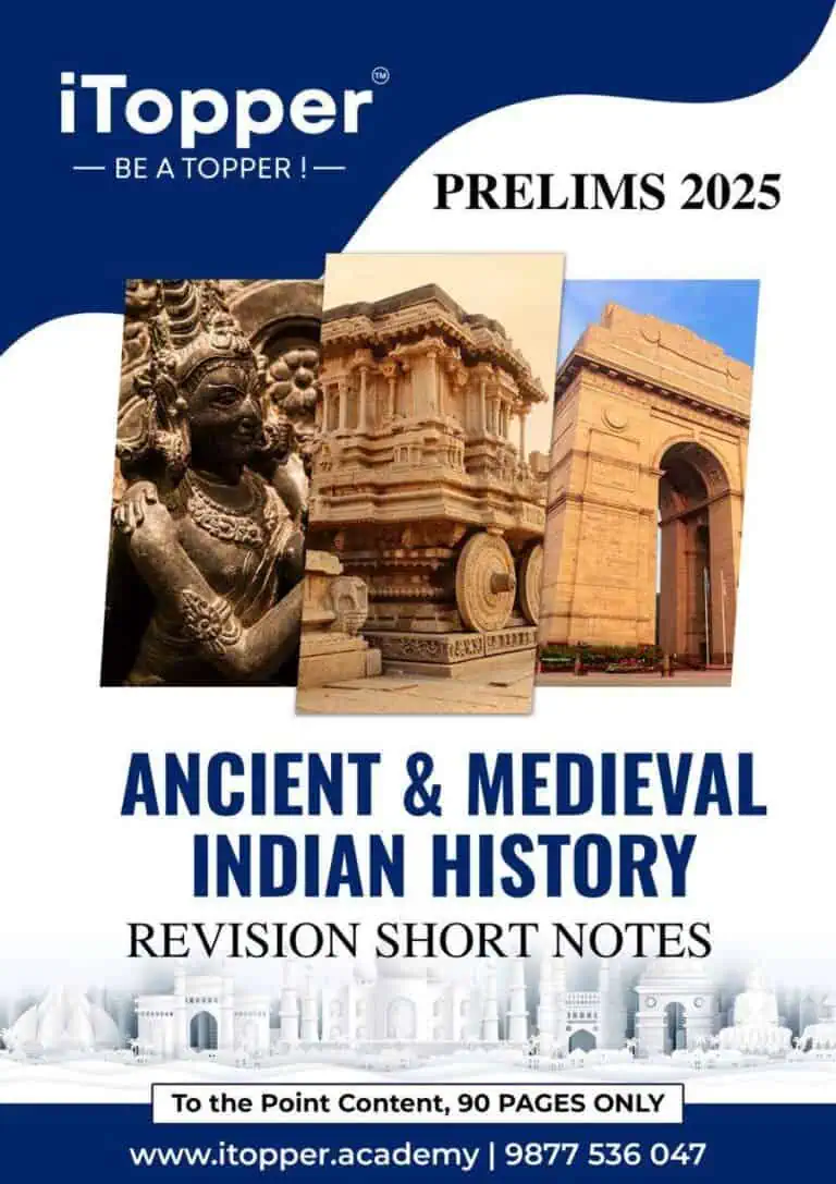 iTopper Ancient & Medieval History Notes 2025 [English Medium]