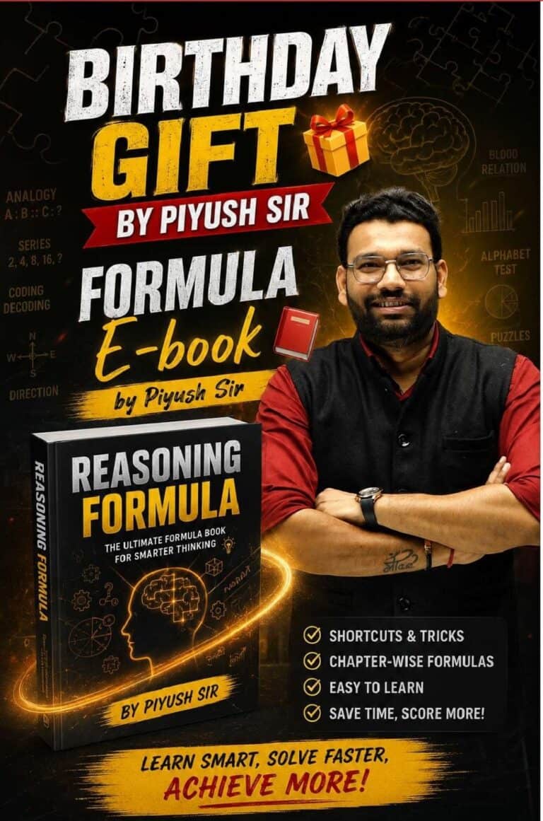 REASONING FORMULA Birthday Gift by Piyush Sir